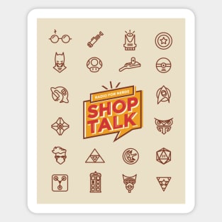 Shop Talk Radio | Brown Sticker